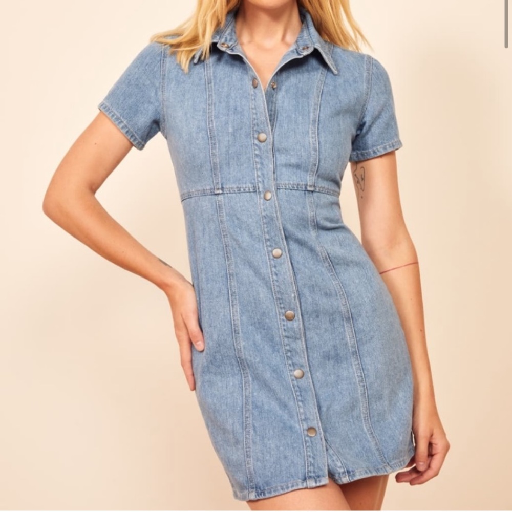Reformation Jesse Denim Dress
